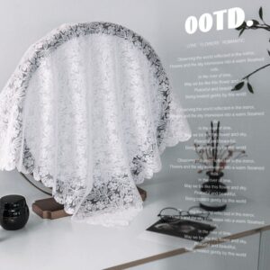 Vintage Floral Lace Mirror Cover