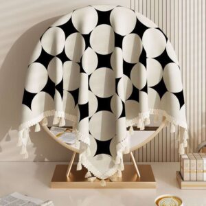 Polka Dot Round Mirror Dust Protector