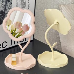 Desktop Flower Shape Vanity Mirror