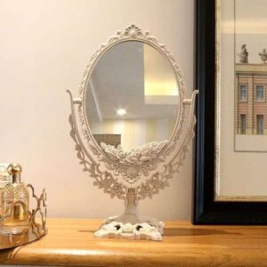 Decorative Antique Silver Table Mirror