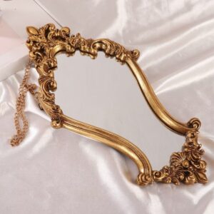 Ornate Baroque Gold Table Mirror